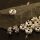 10 Perles intercalaires strass fleurs argent