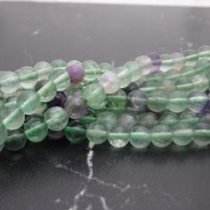 Perles Fluorite 6 et 8mm grade AB+
