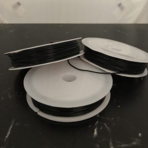 fil élastique rouleau noir 0,8/1mm